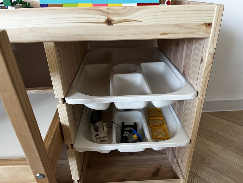 IKEA TROFAST за LEGO, с 4 кутии за съхранение