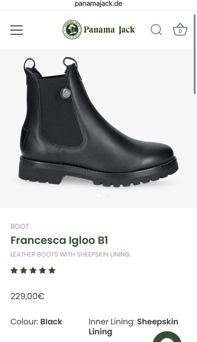 Panama Jack Francesca B1 ОРИГИНАЛНИ дамски боти/челси - 38 и 41