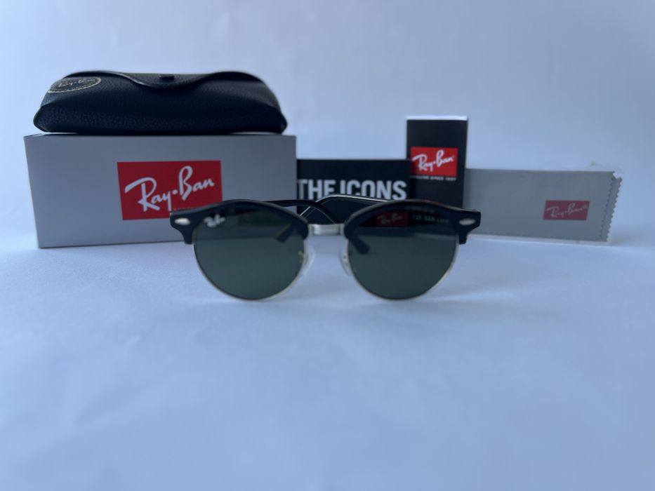 Ochelari de soare Ray Ban 4246 Clubround Noi