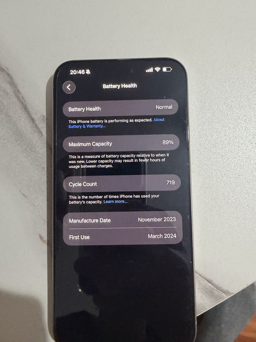 Iphone 15 Pro Max  Natural Titanium