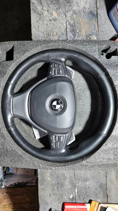 Volan bmw seria 5,6,7 încălzit, padele, airbag