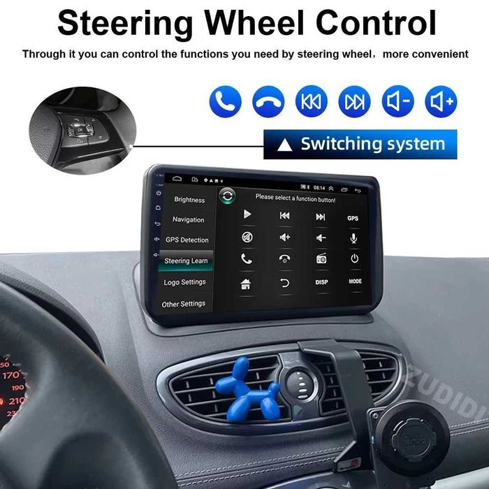 Мултимедия Двоен дин за Renault Clio 3 Навигация Android Рено Клио 3