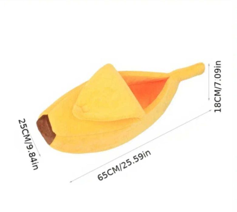 Легло за коте банан, играчка за коте с топчета