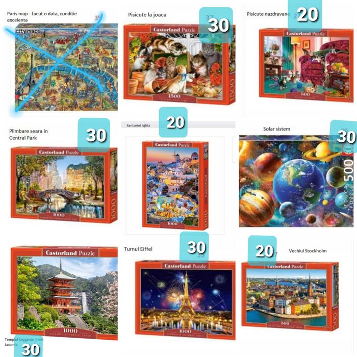 Vand puzzles 500-2000 piese