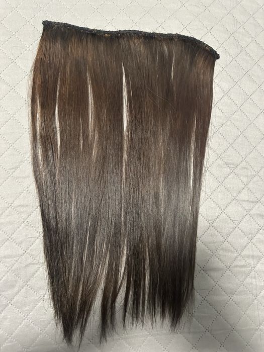 Естествена Кестенява Коса на Треса