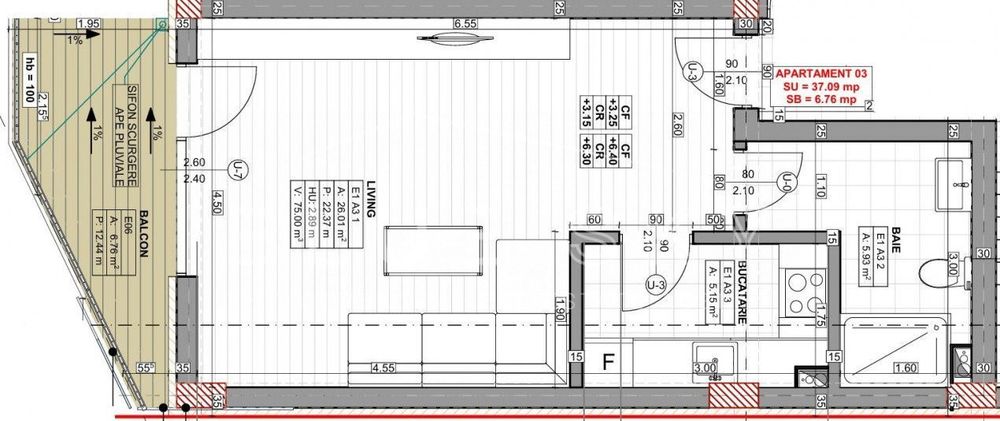 Studio spatios intr-un imobil tip boutique zona Palazu Mare