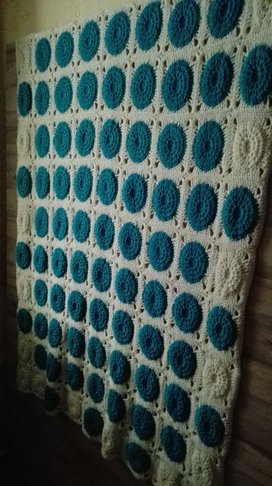 Плед, ручная работа