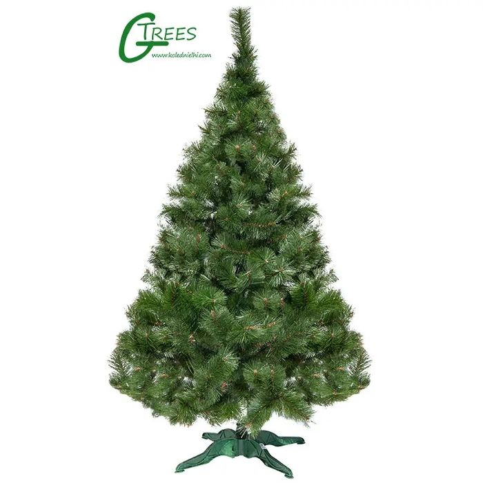 Коледна елха 1.5 м ГРИПС ПВЦ – тъмен бор, реалистична, PVC