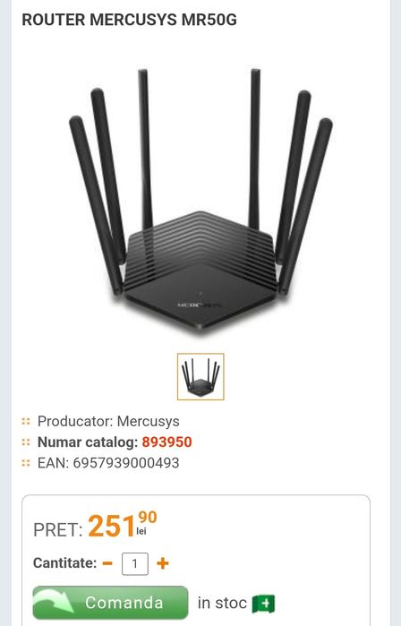 Router gigabit Mercusys