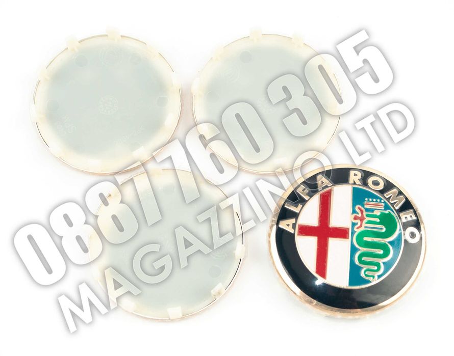 Капачки за Джанити Алфа Ромео Джулиа 4бр. 60мм. Brera Giulia Tonale