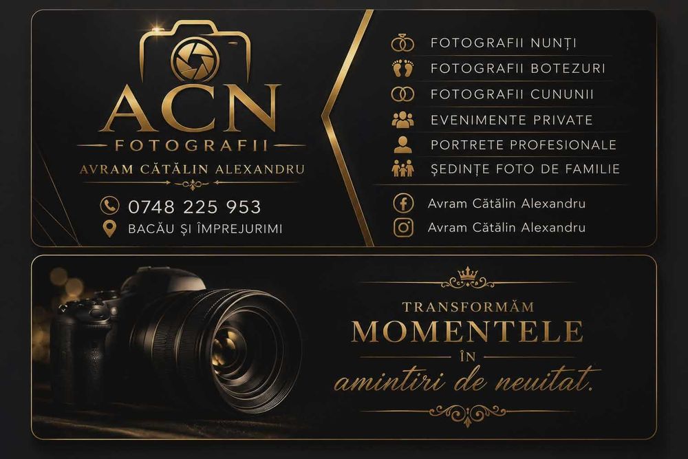 Fotograf bacau video nunta botez majorat bacau roman vaslui adjud neamt