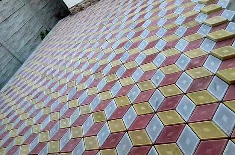 Pavaj Pavele model 3d, diferite culori pentru gradina.