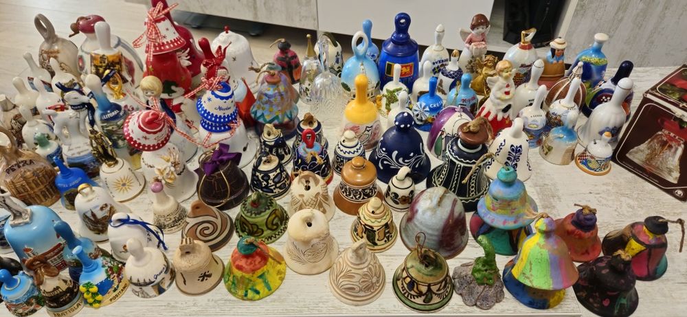 VĂND/SCHIMB colectie clopotei ornamentali+turistici ceramici. 8 poze