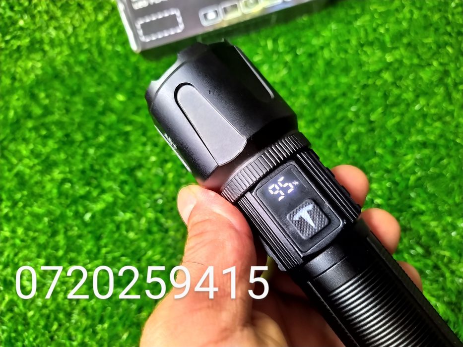 Lanterna profesionala Laser LED, A57 Model Nou, Distanta 1300m, Afisaj