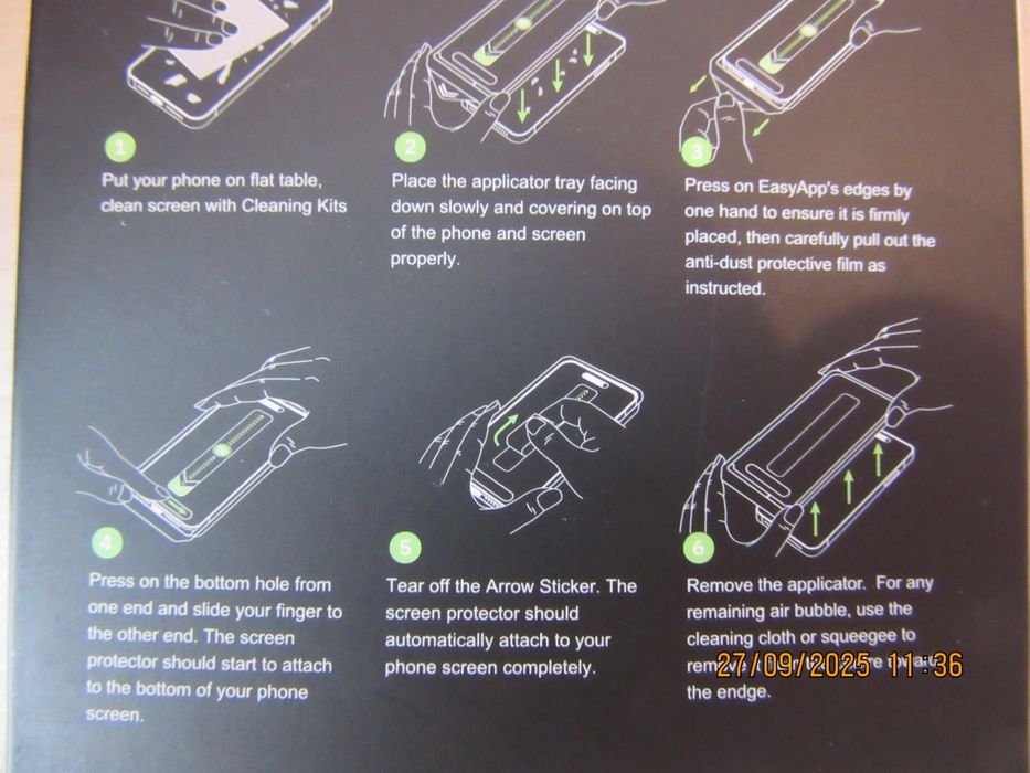 iPhone 17/Pro/Max/Air/ TITAN GLASS Easy App Стъклен протектор за екран