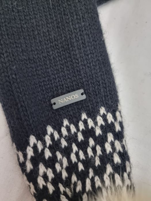 Fular copii 12 luni cu lână si blana naturală