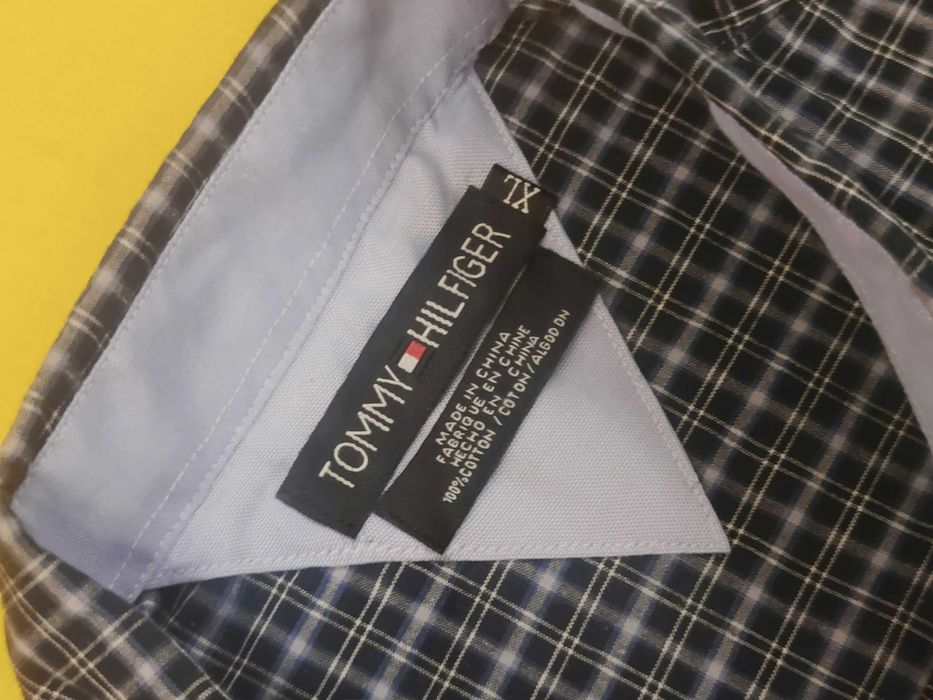 Camasa scurta Tommy Hilfiger Checkred Grey