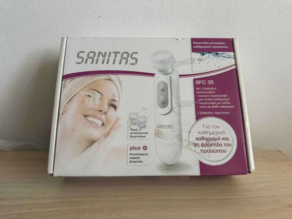 Perie Electrică Facială Sanitas SFC 35 — Nouă, 3 Capete, 2 Viteze