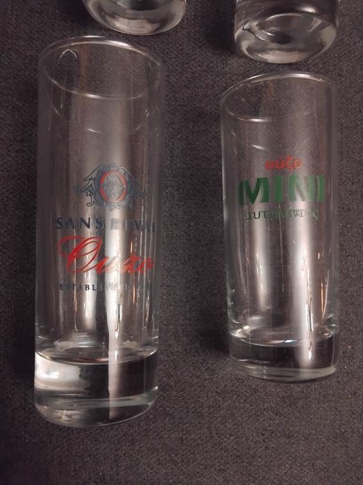 Рекламни чаши за уиски - Jim Beam, Four Roses и за узо