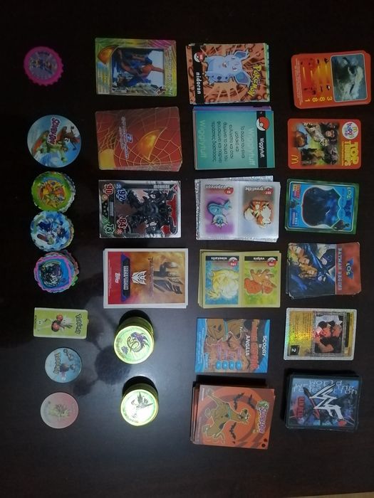 Yugi, bey blade, pokemon, spider, batman, pokemon, action man, scooby.