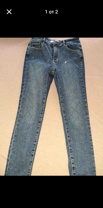 Дамски дънки с капси