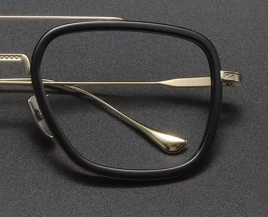 Rama Ochelari de vedere retro de lux din titan pentru bărbați.