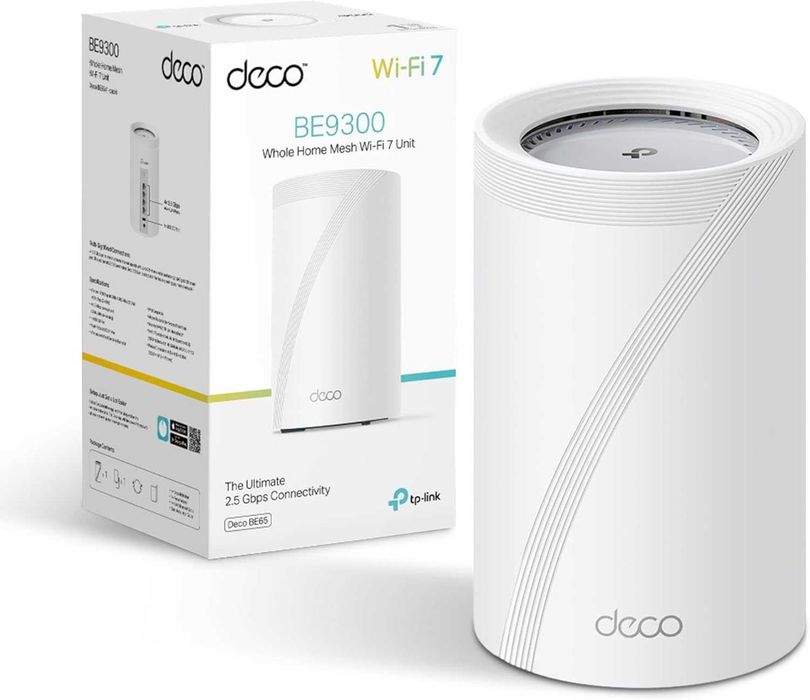 Mesh Wi-Fi 7 Рутер TP-Link Deco BE65 Pro BE9300 (Нов)