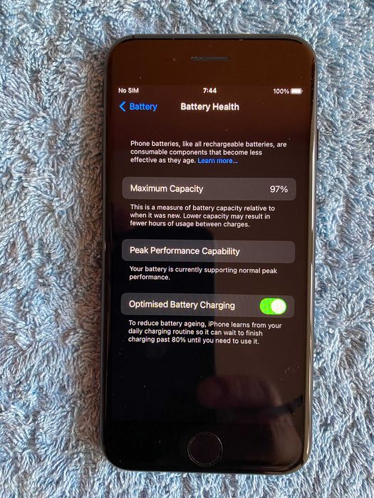 Iphone 7,Space Grey,32GB,97%-Kапацитет на батерията