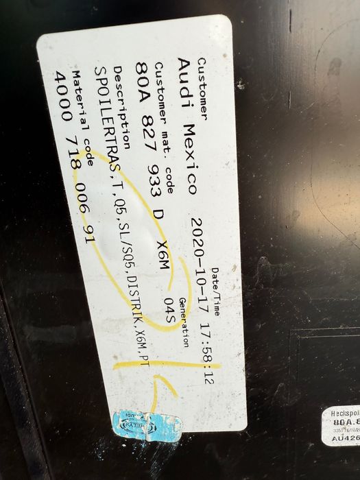 Решетка за Audi Q5 След 2020 година Фейс Лифт 80A853651