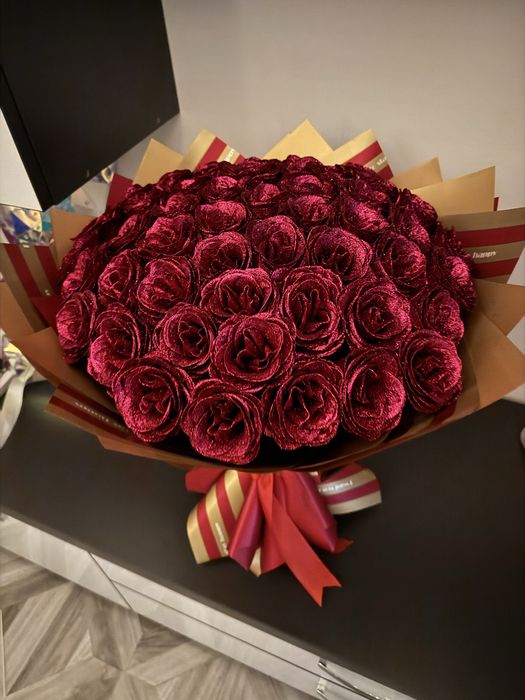 Buchete 101  de trandafiri de sapun parfumati