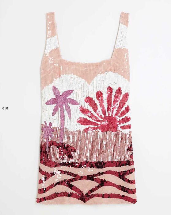 НОВА Рокля Туника RIVER ISLAND Лятна Коктейлна Ежедневна S/M