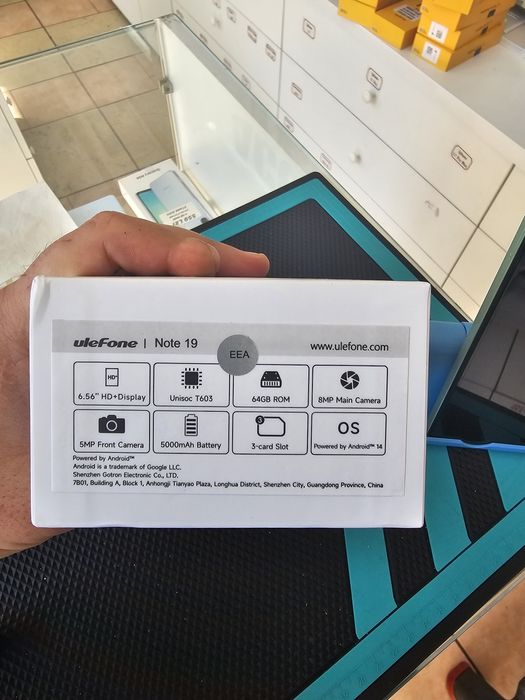 Ulefone Note 19, 3/64 GB, Nou, 2 ani garanție