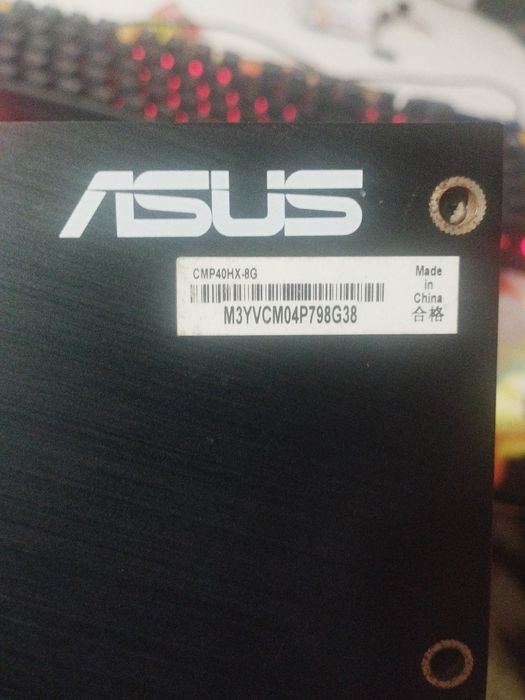 ASUS NVIDIA CMP 40HX - 8 GB  RX 580 dan 30 40% kuchli