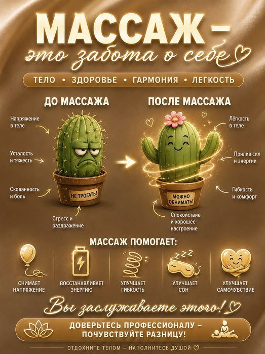 Массаж расслабляющий