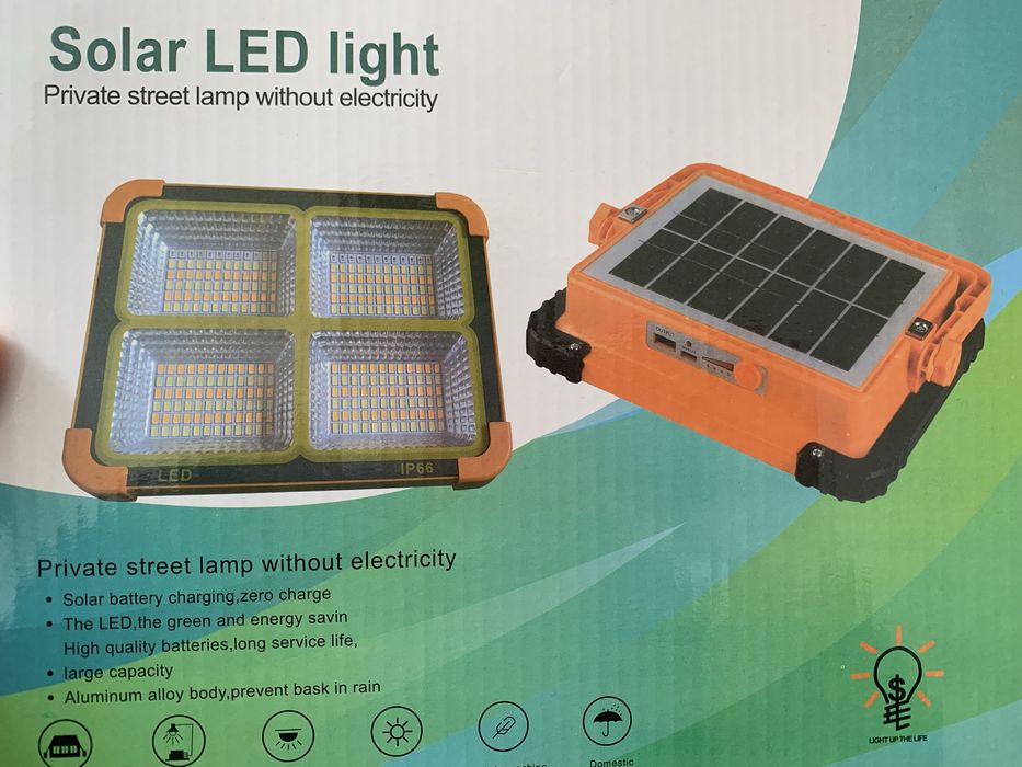 Lampa solara cu magnet.