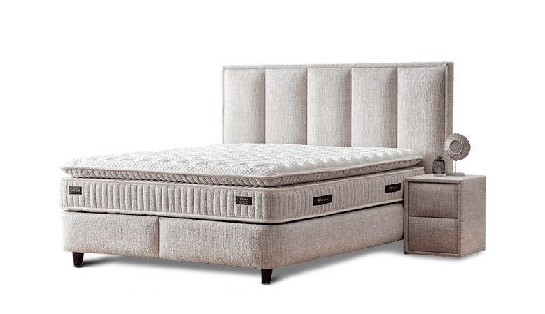 Тапицирана спалня с матрак ASTORIA 160 x 200 - перла 01