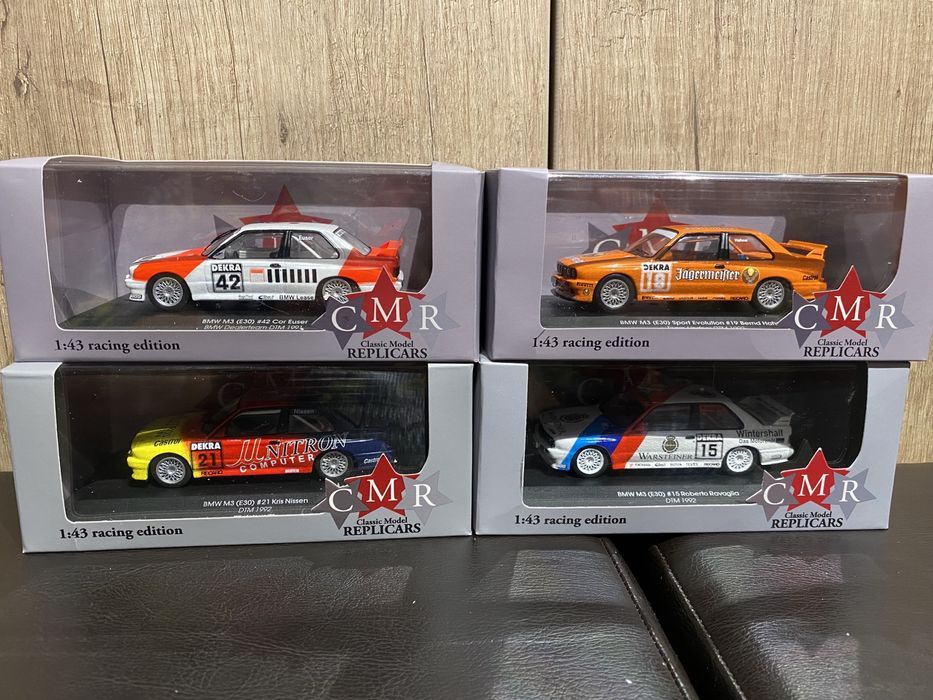 CMR BMW M3 (E30) machetă auto scara 1:43 an 1991 1992 DTM rally