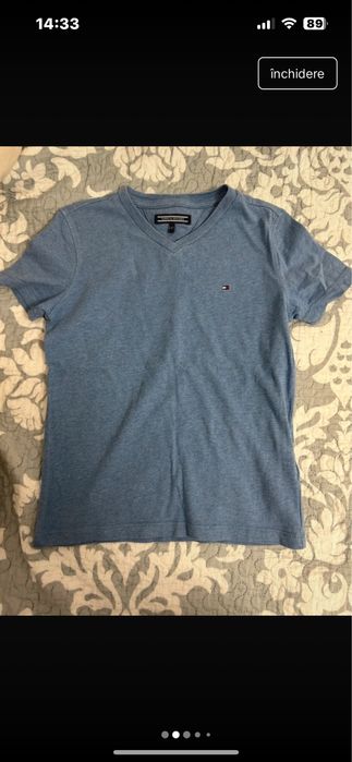 Tricou tommy adidas si blugi Hm  7-8 ani