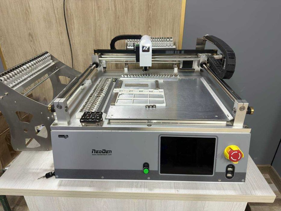 NeoDen3V SMT machine, FP2636 solder printer, T-962A Infrared IC heater