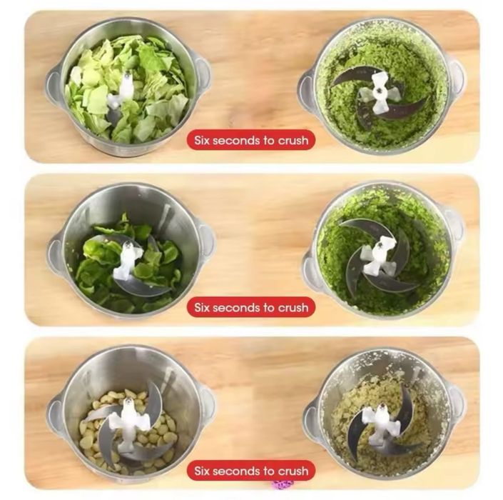 Професионален кухненски чопър робот 5 литра 2000W месомелачка миксер