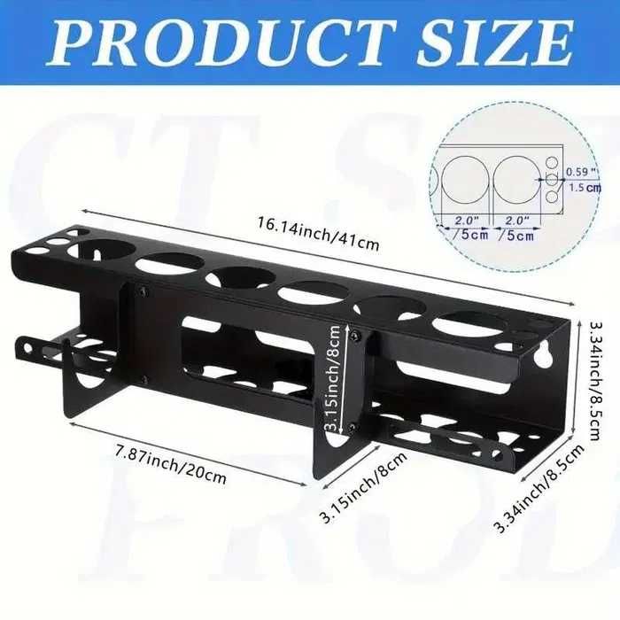 Органайзер для герметика настенный: 1 пистолет, 6 туб, металл