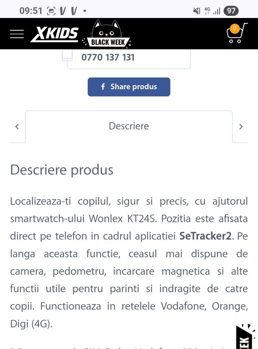 Ceas smartwatch GPS  nou