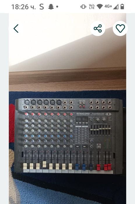 Пулт динакорд 1 +2 броя колони RCF 715