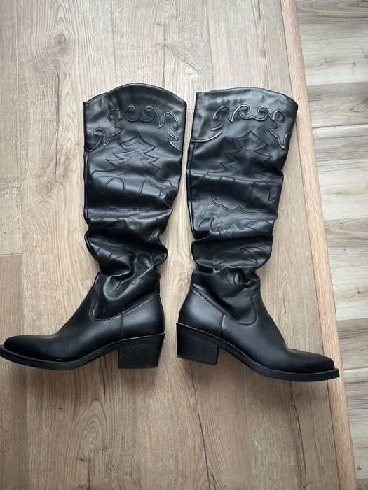 Дамски , кожени ботуши