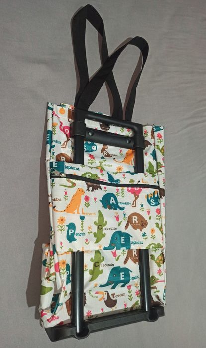 Сумка трансформер шопер на колёсах тележка магазин базарная шоппинга