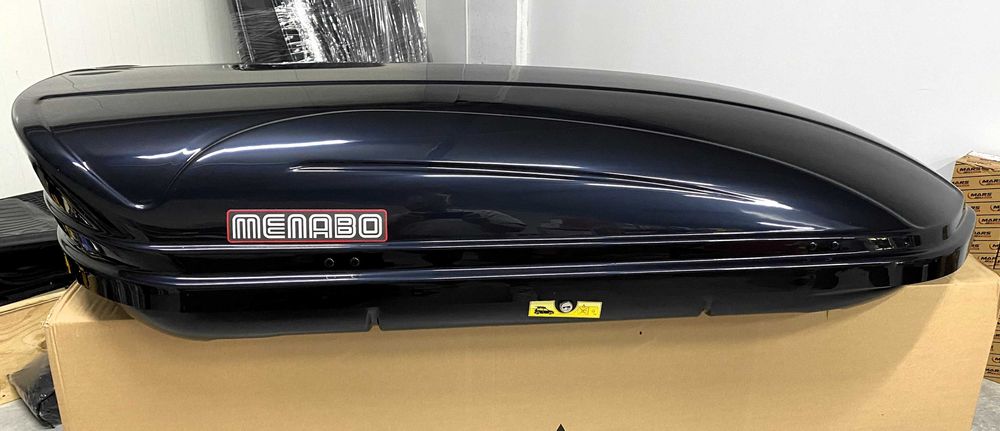 Автобокс багажник Menabo Mania 400L черен металик 165см/79см/37см