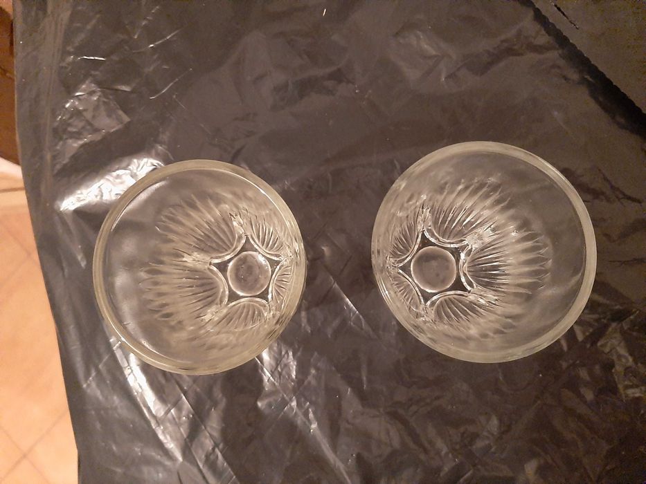 Масивни чаши от соца за безалкохолно, уиски - 8 броя