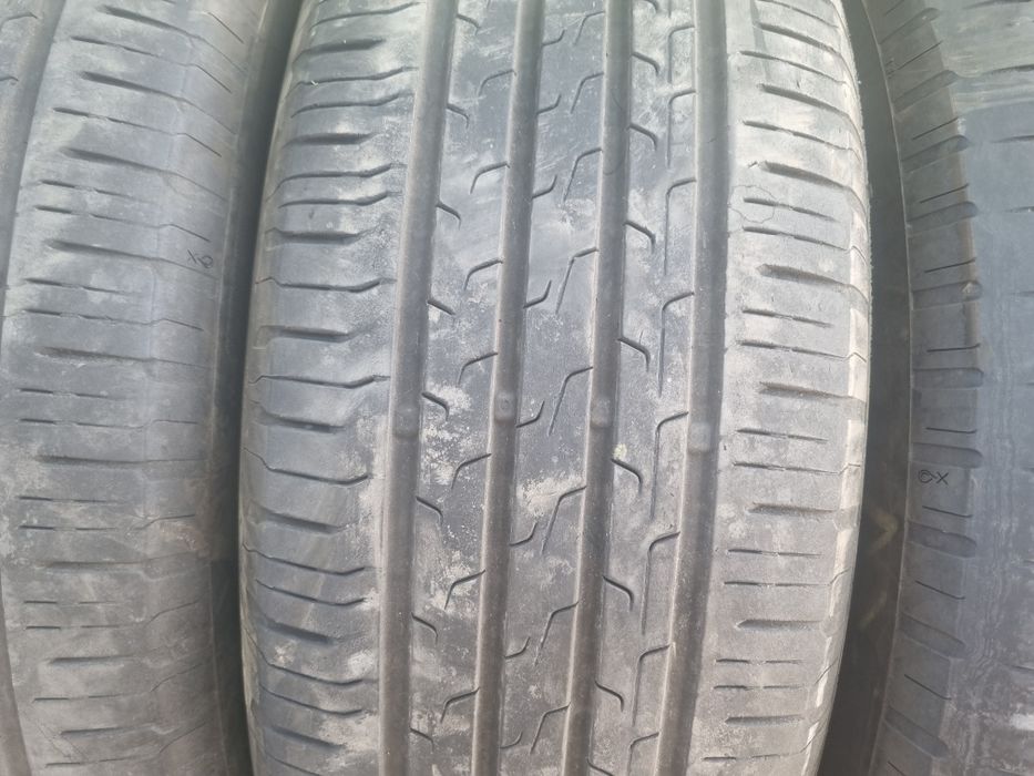 4бр летни гуми Континентал контакт 6/ 215-60-17/ 2019г/ 5- 5.2/ мм.гр.