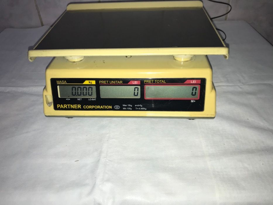 Cantar Partner OAP-15K Capacitate 15kg Afisaj LCD