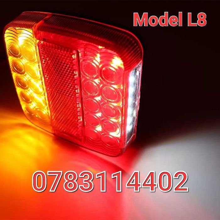 Lampi LED Remorca Cu lampa pt numar-Stopuri-Triple Trailer Peridoc- L8